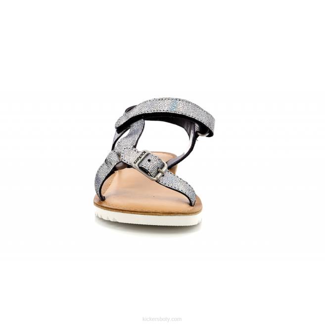 Kickers děti braska černá metalizovaná JP26728