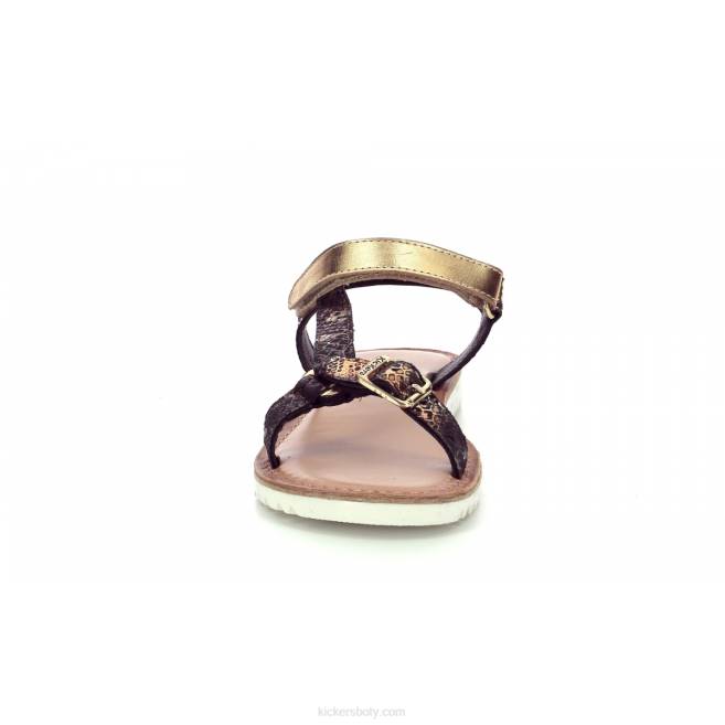 Kickers děti braska černý zlatý plaz JP26654