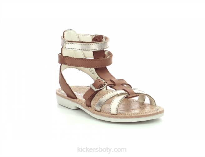 Kickers děti cosak hnědé zlato JP26477