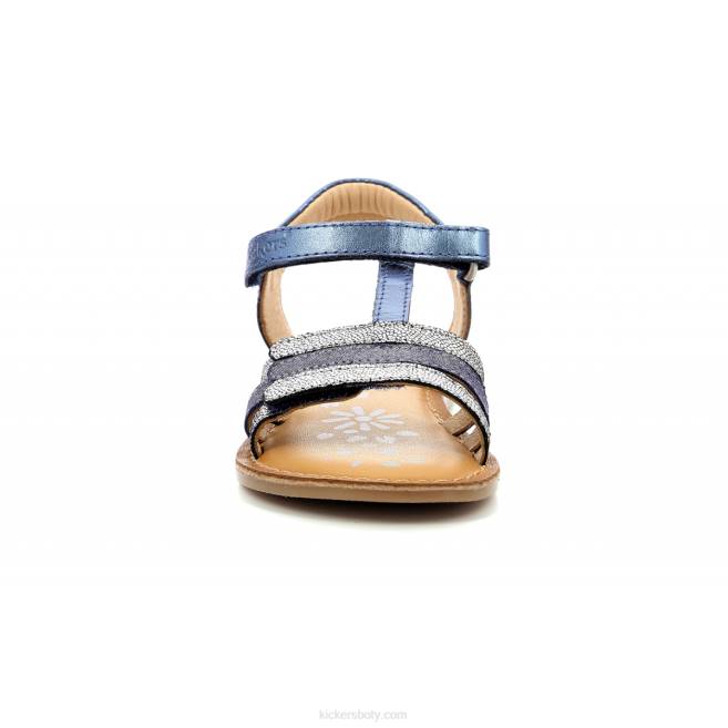 Kickers děti diamanto navy metalizované JP26636