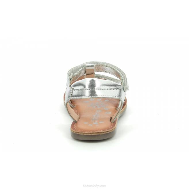 Kickers děti diamanto s bílým stříbrným potiskem JP26681