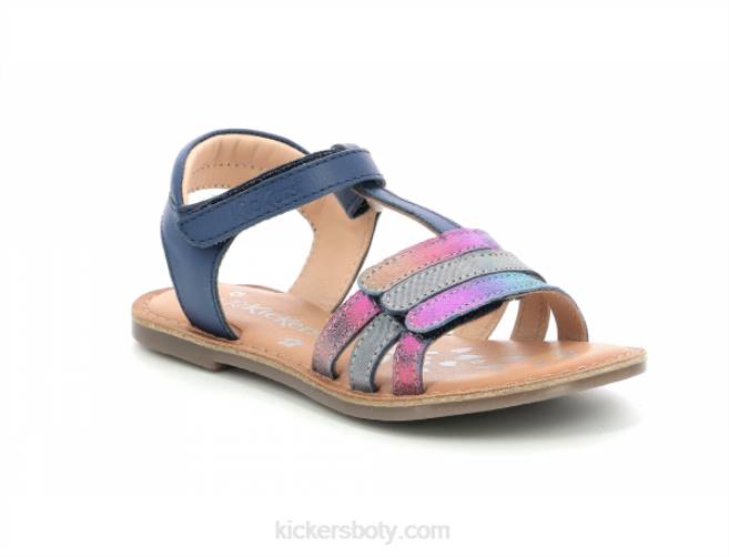 Kickers děti diamanto tmavě modrá metalizovaná JP26400