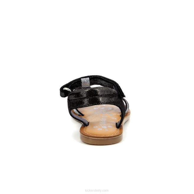 Kickers děti diamantový černý metalizovaný JP26697