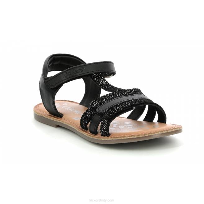 Kickers děti diamantově lesklé černé JP26499