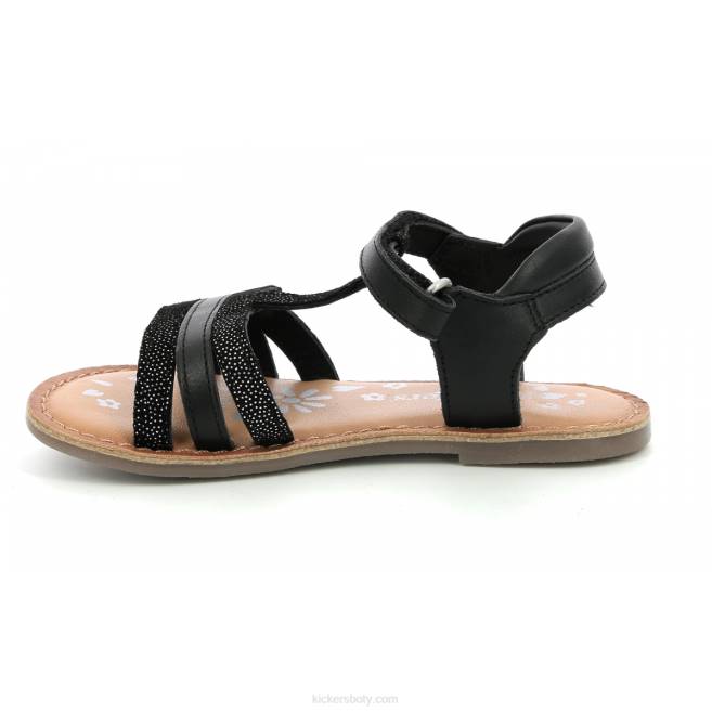 Kickers děti diamantově lesklé černé JP26499
