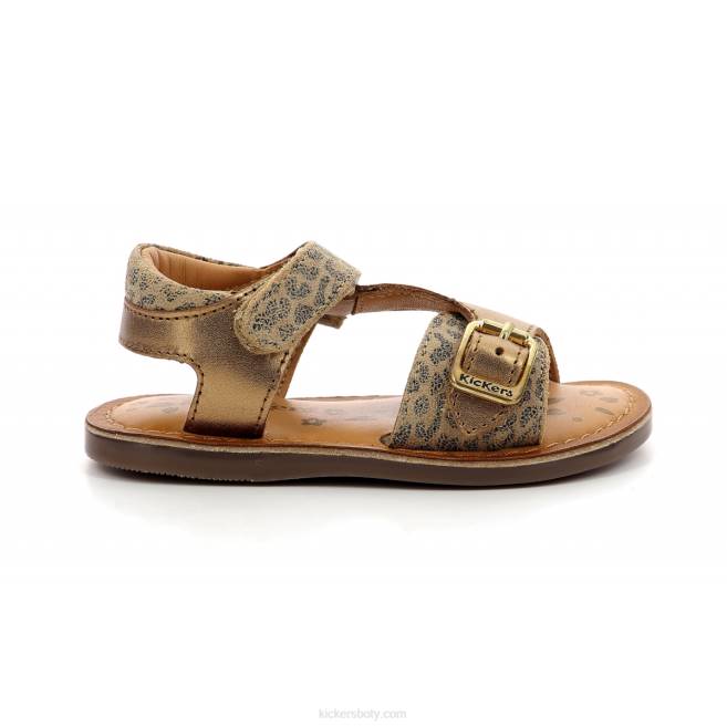 Kickers děti diazz bronzový leopard JP26568