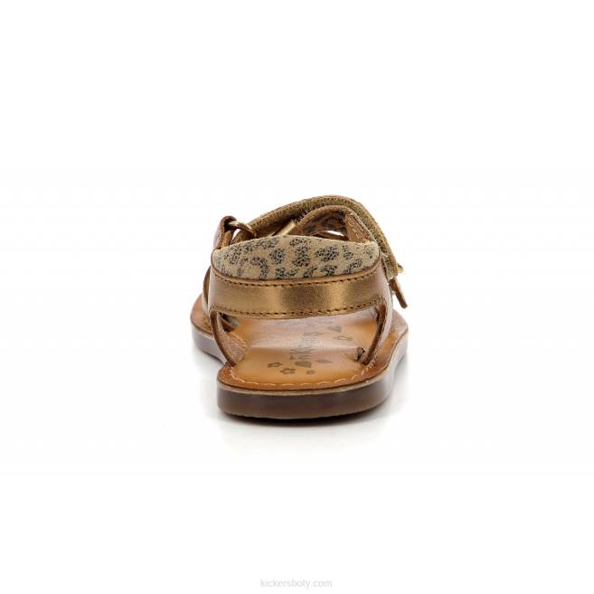 Kickers děti diazz bronzový leopard JP26568