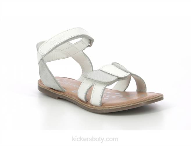 Kickers děti disdana bílá stříbrná JP26683