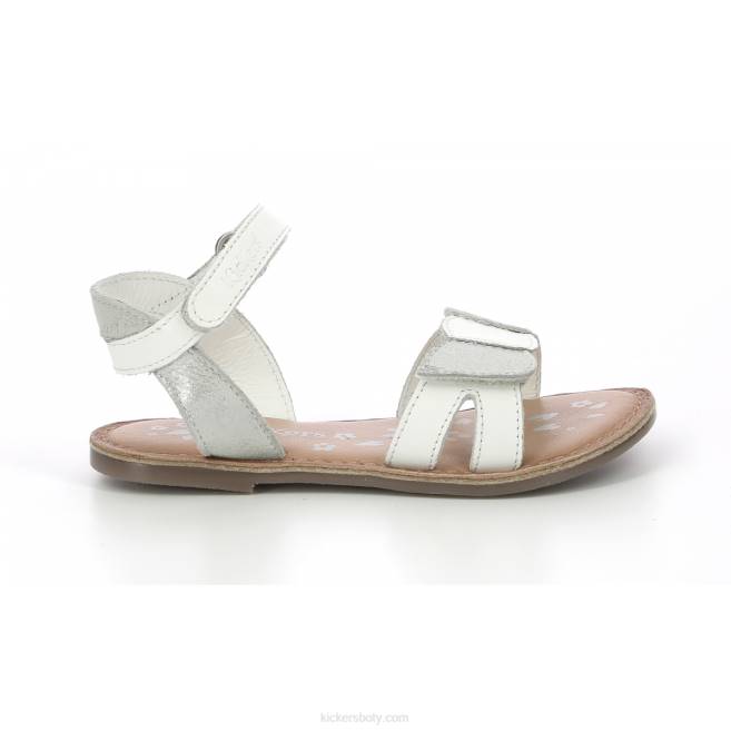Kickers děti disdana bílá stříbrná JP26683