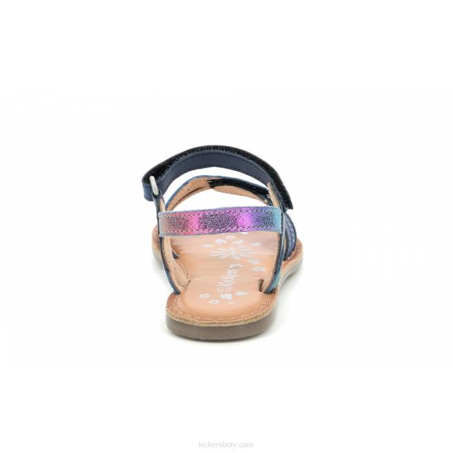 Kickers děti disposa tmavě modrá metalizovaná JP26472