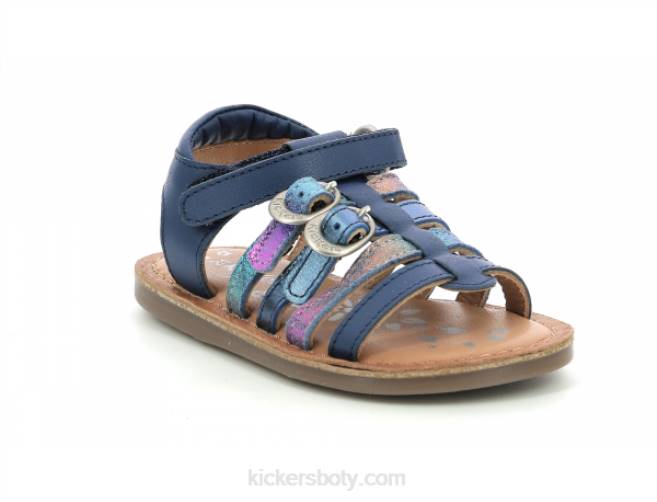 Kickers děti diveta tmavě modrá metalizovaná JP26430