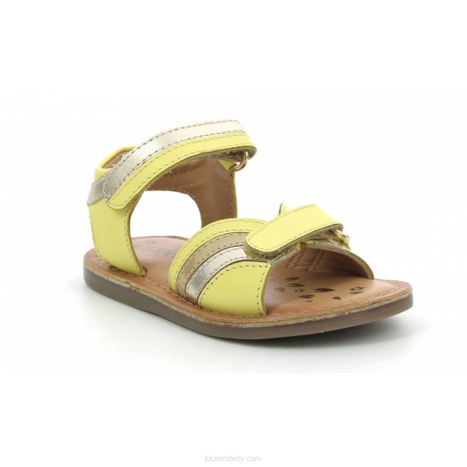 Kickers děti divizza žluté zlato metalizované JP26605