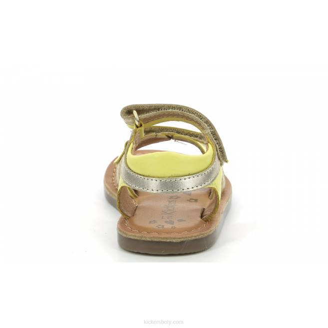 Kickers děti divizza žluté zlato metalizované JP26605