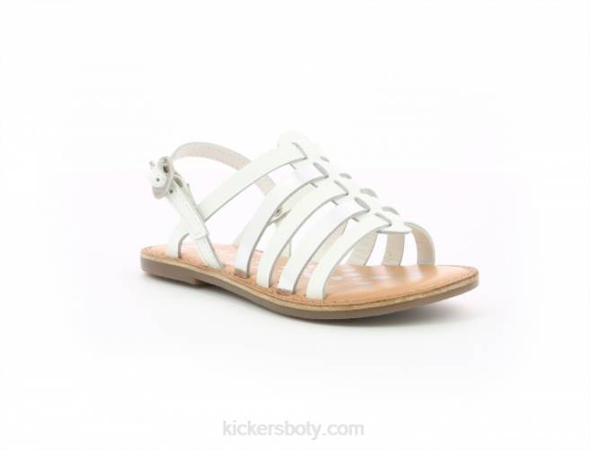 Kickers děti dixon bílé stříbro JP26416