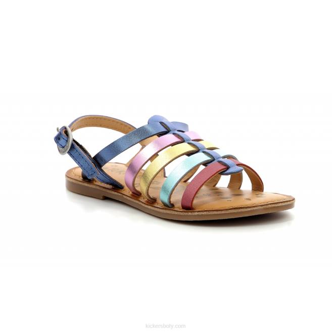 Kickers děti dixon navy metal multico JP26710