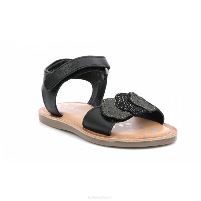 Kickers děti dyastar černé zlato JP26478