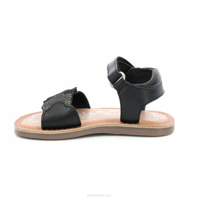 Kickers děti dyastar černé zlato JP26478
