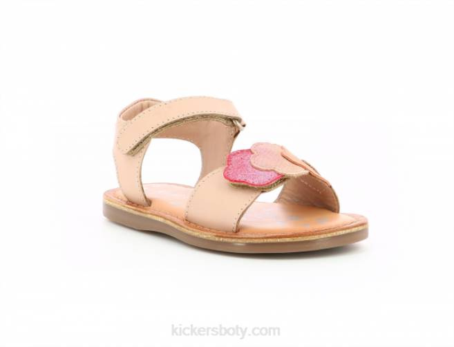 Kickers děti dyastar světle růžová metalizovaná JP26475