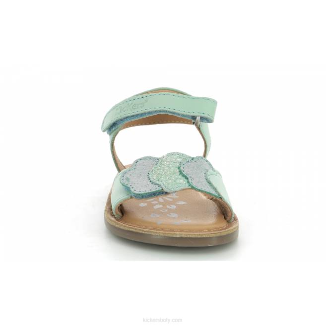 Kickers děti dyastar světle zelená metalizovaná JP26600