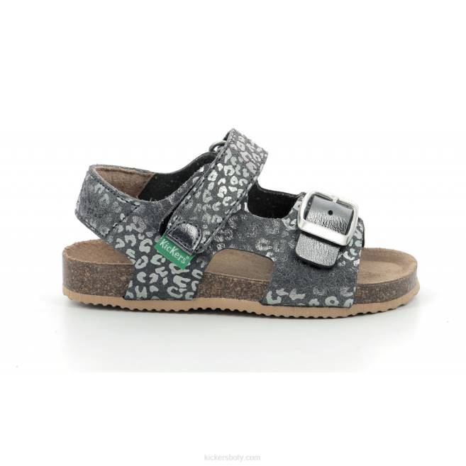 Kickers děti fuxio stříbro JP26570