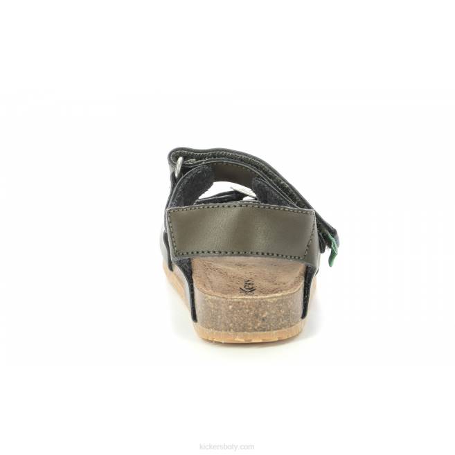 Kickers děti fuxio světle khaki JP26597