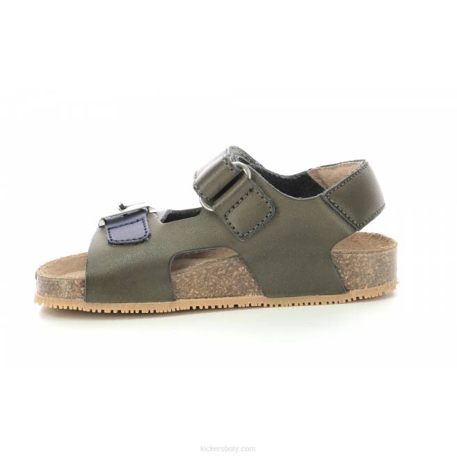 Kickers děti fuxio světle khaki JP26597