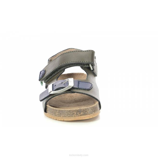 Kickers děti fuxio světle khaki JP26597