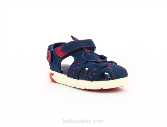 Kickers děti jumange tmavě červená JP26492