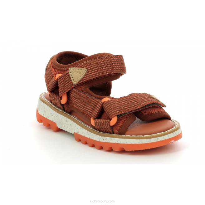 Kickers děti kickclock hnědá oranžová JP26500