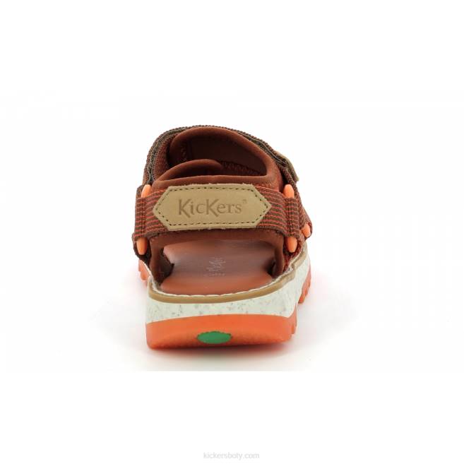 Kickers děti kickclock hnědá oranžová JP26500