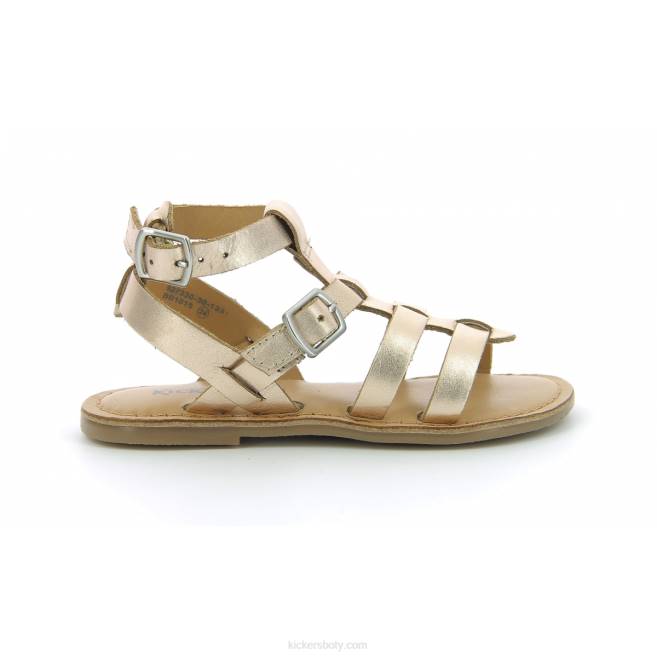 Kickers děti kop omámený zlato růžový JP26712