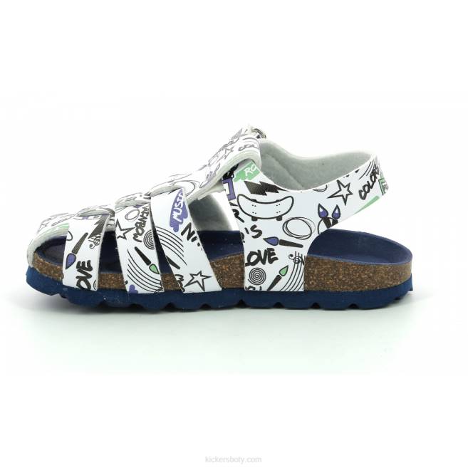 Kickers děti letní bílá ulice JP26396