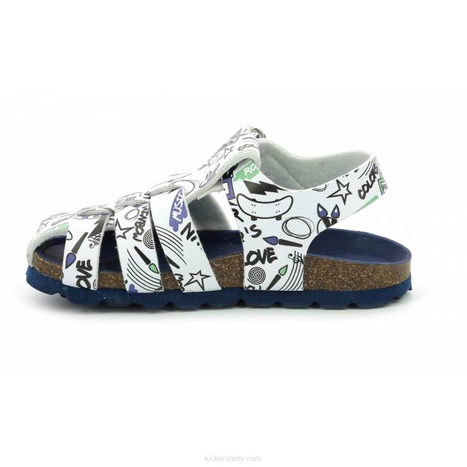 Kickers děti letní bílá ulice JP26614