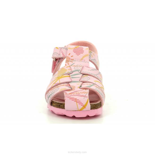 Kickers děti letní tan růžové slunce JP26606