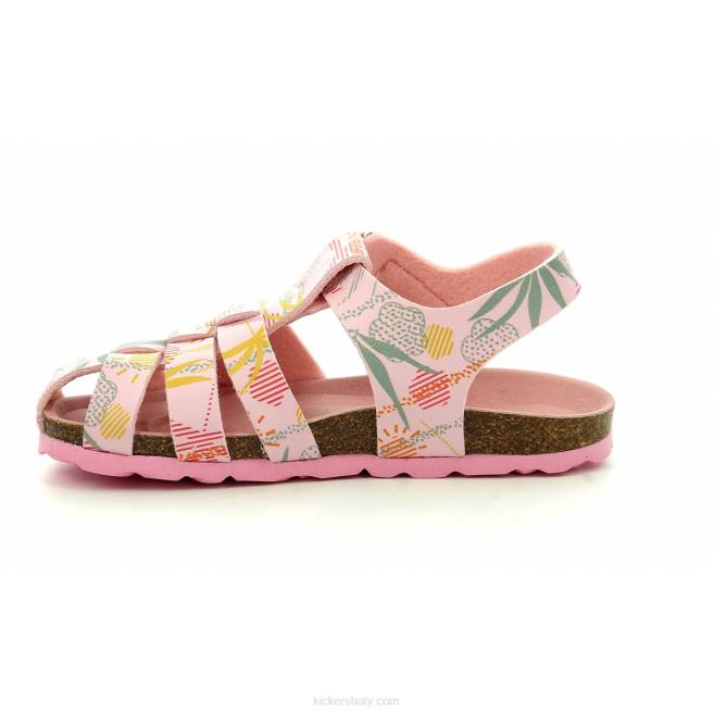 Kickers děti letní tan růžové slunce JP26718