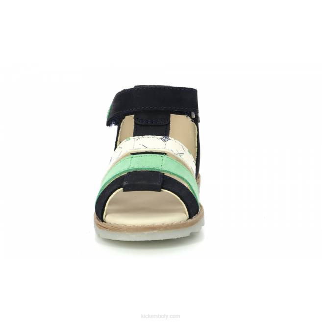 Kickers děti noopi námořní zelená bílá marina JP26387