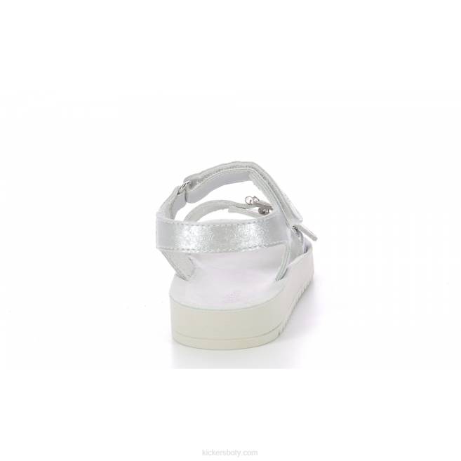 Kickers děti odyssa stříbrná zebra JP26635