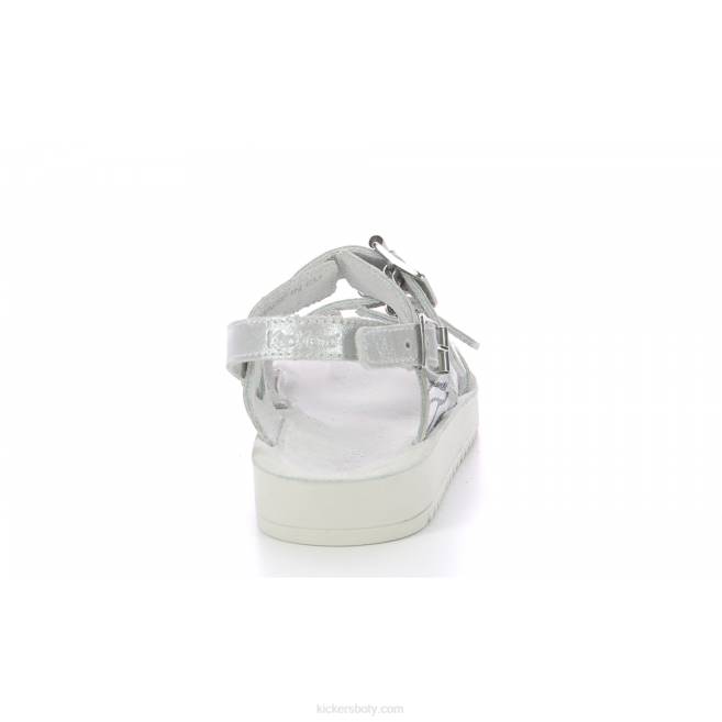 Kickers děti odysummer stříbrná zebra JP26486