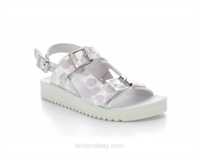 Kickers děti odysummer white dots multico JP26745