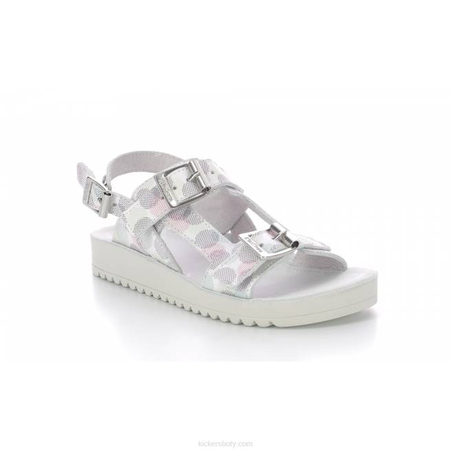 Kickers děti odysummer white dots multico JP26745