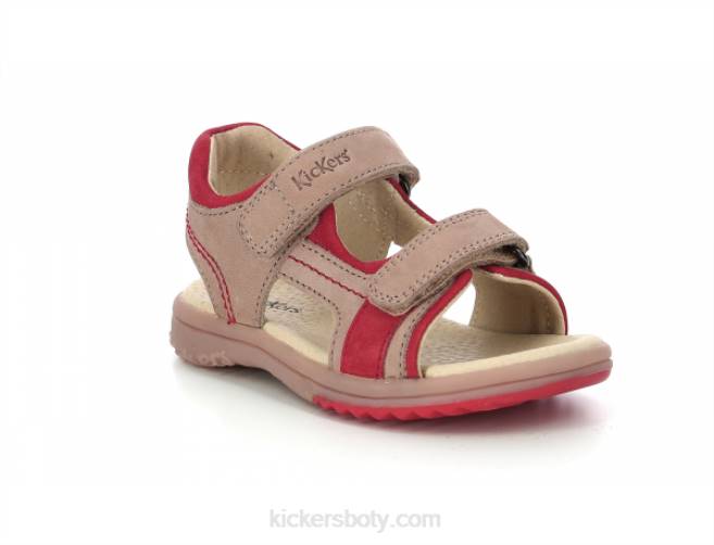 Kickers děti platino béžová oranžová JP26405