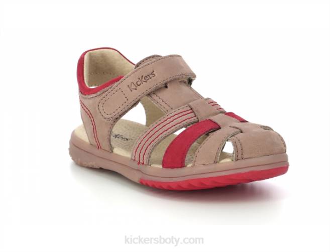 Kickers děti platinově béžově oranžová JP26404