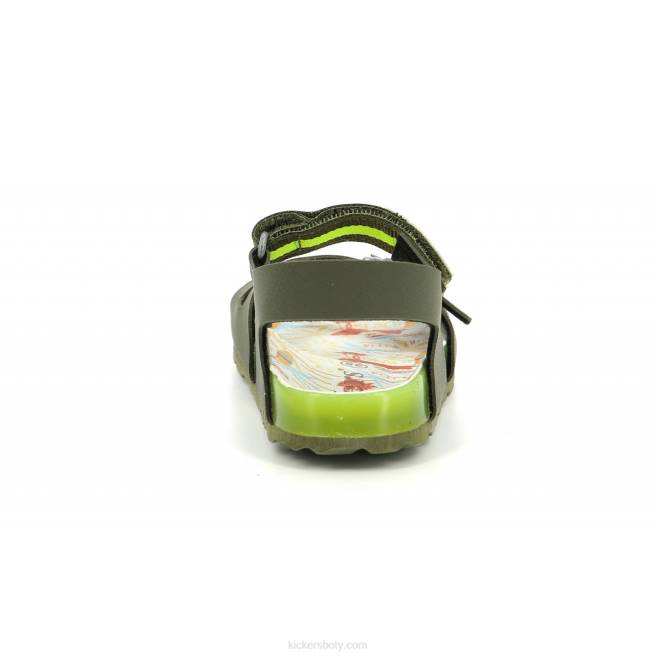 Kickers děti sostreet khaki žlutý příboj JP26573