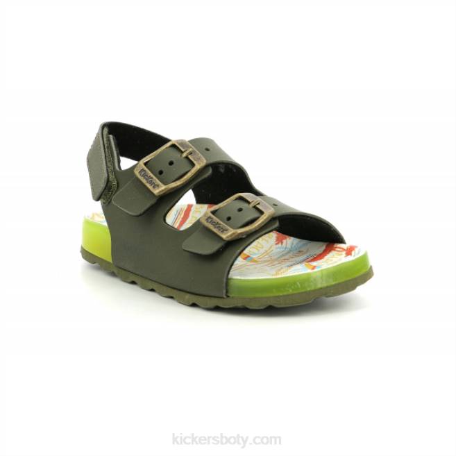 Kickers děti sunyva khaki žlutý příboj JP26515