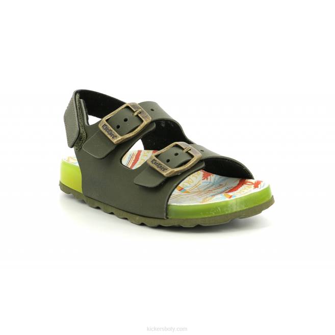 Kickers děti sunyva khaki žlutý příboj JP26515