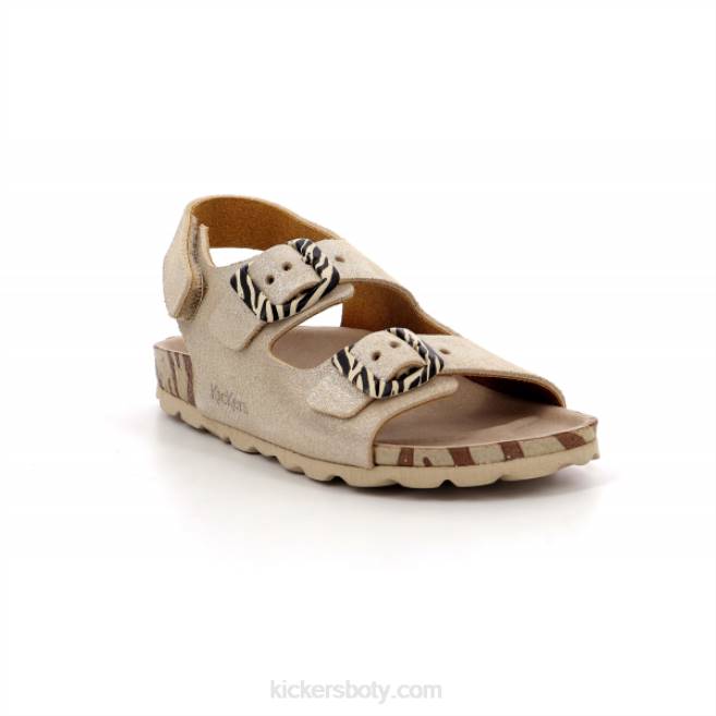 Kickers děti sunyva stříbrná zebra JP26691