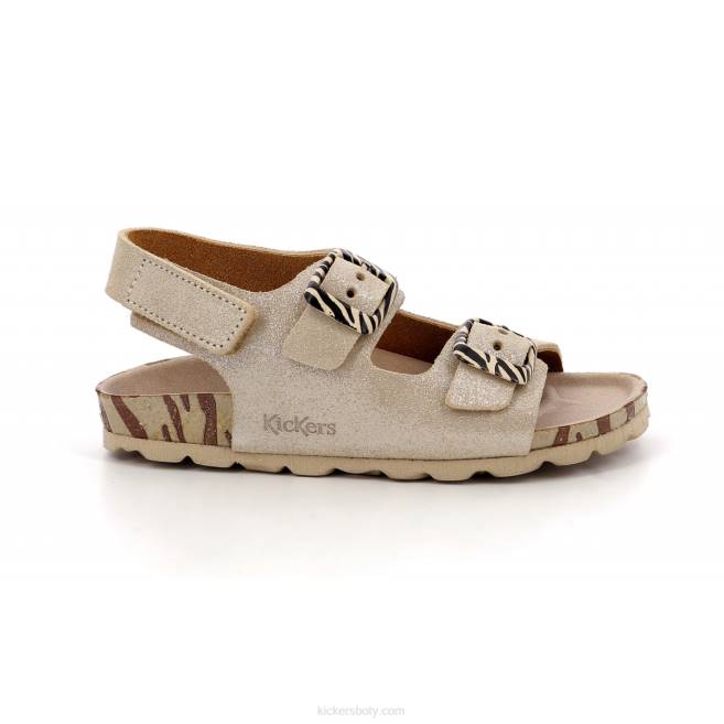 Kickers děti sunyva stříbrná zebra JP26691