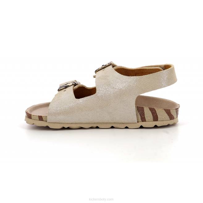 Kickers děti sunyva stříbrná zebra JP26691