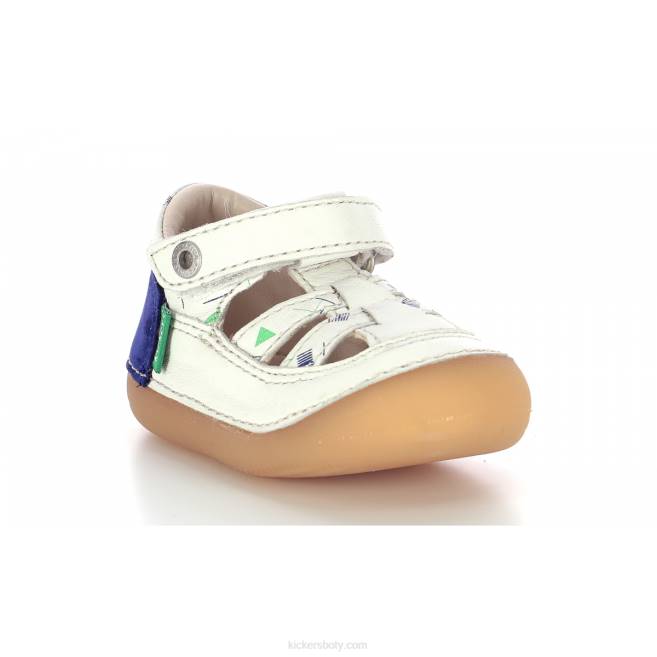 Kickers děti sushy off white blue marina JP26580