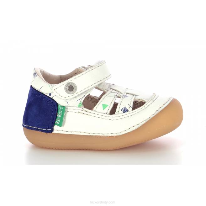 Kickers děti sushy off white blue marina JP26580